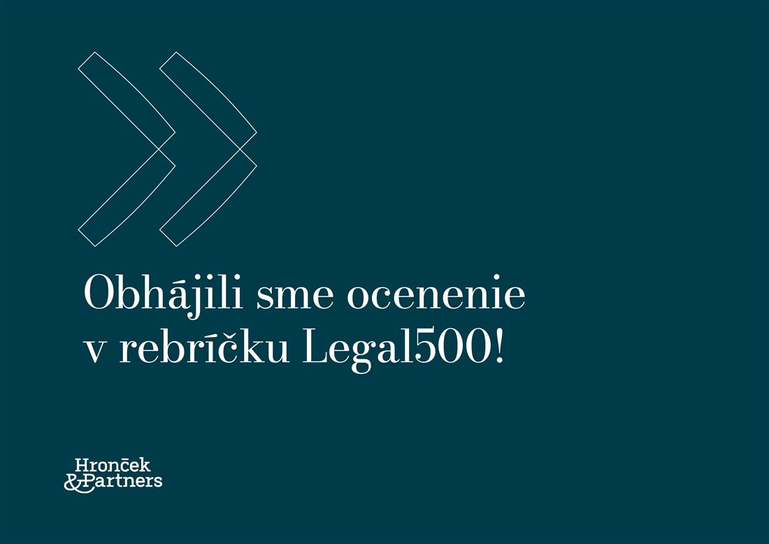Hronček & Partners opäť v Legal500